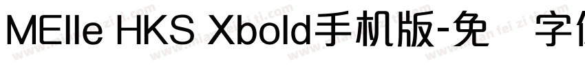 MElle HKS Xbold手机版字体转换